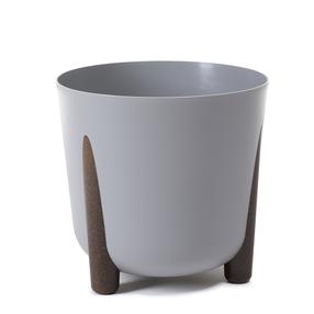 Gėlių vazonas Lamela Frida 229-27, plastikinis, Ø 30 cm, pilka sp.