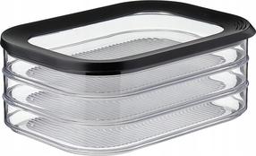 Pārtikas trauks Mepal 550/3, 0.55 l, caurspīdīga krās./melna krās., 3 gab.