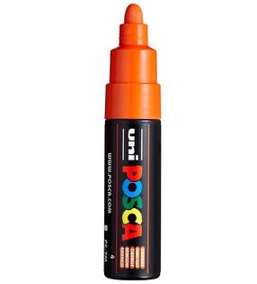 Marķieris Uni Mitsubishi Posca, vienpusējs, oranža krās.