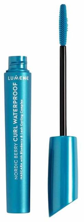 Skropstu tuša Lumene Nordic Berry Curl Waterproof, 8 ml, melna krās.