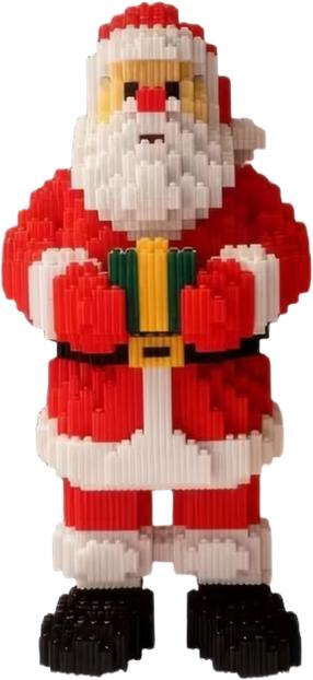 Konstruktors Santa Claus, sarkana krās.