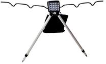 Laikiklis York Fishing Stand Tripod with Lamp, 480 g, sidabro sp./juoda sp.