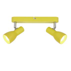 Valgusti lagi Candellux Picardo 92-52407, E14, 2 x 40 W, kollane v. / hõbe v.