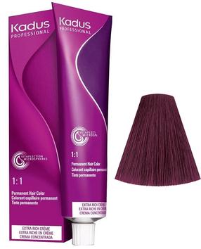 Plaukų dažai Kadus Professional Permanent Color, medium brunette violet red sp., 4/65, 60 ml