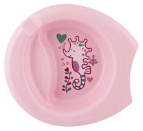 Lėkštutė Chicco Easy Feeding Plate, 6+ mėn., 22 cm, plastikas, rožinė sp.