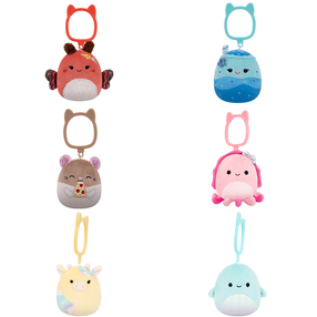 Плюшевая игрушка, брелок для ключей Squishmallows W31, (цвет/дизайн выбирается случайным образом), 8 см
