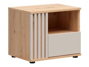 Naktinis staliukas Brevas, kašmyro sp./artisan oak sp., 46.5 cm x 55 cm x 40 cm
