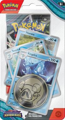 Kortų žaidimas Pokemon Scarlet & Violet Twilight Masquerade Premium Checklane 1-Pack Blister Kingdra, EN