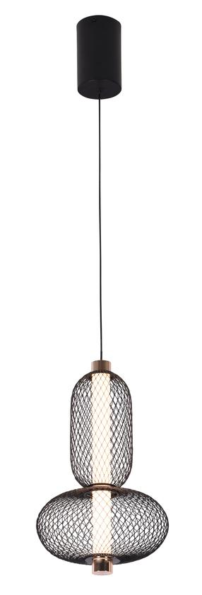 Šviestuvas kabinamas Viokef Margot, LED, 3000 °K, 1 x 9 W, aukso sp./juoda sp. / aukso sp.
