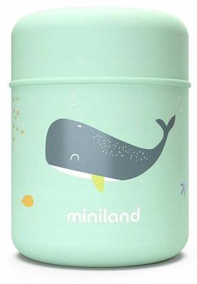 Termoss pārtikai Miniland Ocean Whale, 0.28 l, piparmētra (mint) krās./pelēka krās.