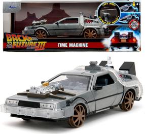 Rotaļlieta automašīna Jada Toys Back To The Future III Time Machine 325-5073, 1:24, sudraba krās.
