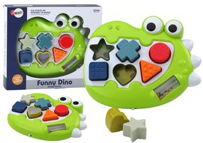Formu škirotājs, krokodīls Lean Toys Funny, 6 cm, zaļa krās./daudzkrāsaina, 7 gab.