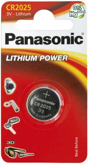 Baterijas Panasonic 8226, CR2025, 3 V