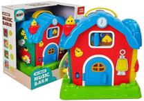 Lavinimo žaislas, ferma Lean Toys My First Music Barn, 18 cm, EN, įvairių spalvų