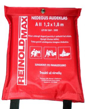 Nedegus audeklas Reinold Max, 180 cm x 120 cm, raudona sp.