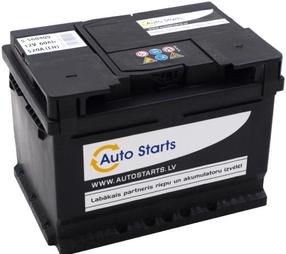 Aku Auto Starts Standart, 12 V, 60 Ah, 520 A