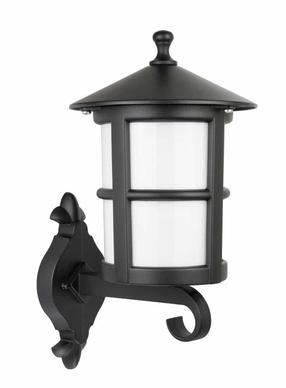Āra sienas lampa Su-Ma Cordoba II, 60W, E27, IP23, melna krās., 20 cm x 34.5 cm