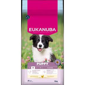 Sausas šunų maistas Eukanuba Puppy, vištiena, 15 kg