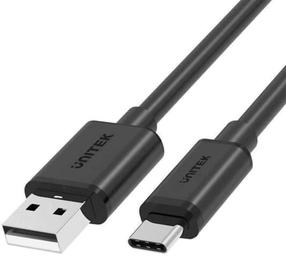 Laidas Unitek C14068BK, USB/USB-C, juoda sp.
