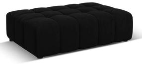 Pufas Micadoni Home Jennifer Velvet, juoda sp., 102 cm x 80 cm x 40 cm