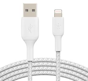 Vads Belkin, USB 2.0 Type A/Apple Lightning, balta krās.