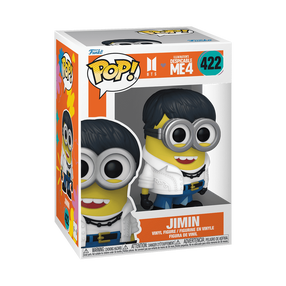 Žaislinė figūrėlė Funko POP! Despicable Me 4 Jimin 422, 9 cm, balta sp./juoda sp./geltona sp.