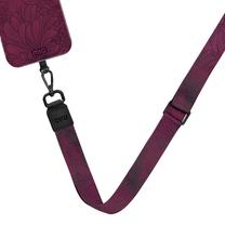 Telefono dirželis Mio Lanyard Berry Blooms, violetinė sp., Universali