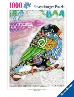 Pusle Ravensburger Swirly Bird, 70 cm x 50 cm, 1000 tk, mitmevärviline