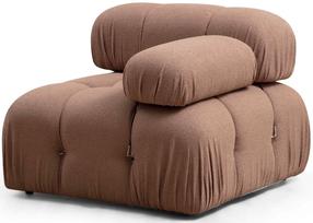 Atpūtas krēsls Hanah Home Bubble 1R Bouclette, brūna krās., 95 cm x 95 cm x 75 cm