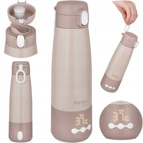 Termoss Lionelo Thermup, 150 ml, 0 mēn., 7.5 cm, nerūsējošais tērauds, rozā krās.