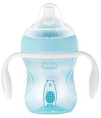 Vaikiška gertuvė Chicco, 200 ml, 4 mėn., plastikas/silikonas, mėlyna sp.