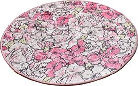 Vonios grindų kilimėlis Foutastic Rosa 359CHL4276, rožinė sp., 140 cm x 140 cm, Ø 140 cm