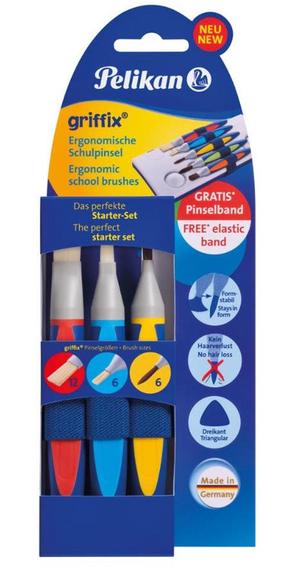 Pintsel Pelikan, sünteetilised, 3 tk