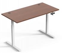 Datorgalds regulējams augstums Up Up Ragnar KD-57051PT/W-D22-20N, 75 cm x 150 cm, 73 - 123 cm, brūna krās./balta krās.