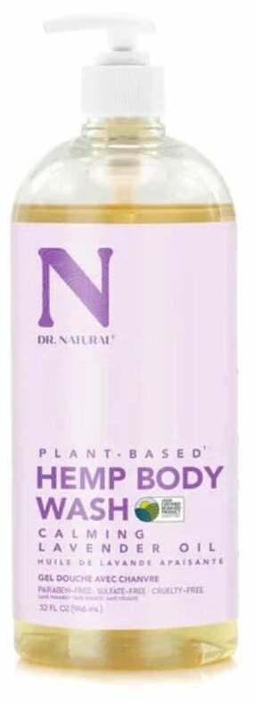 Kūno prausiklis Dr. Natural Plant Based Hemp with Lavender, 946 ml