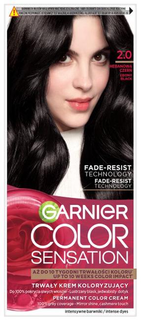 Plaukų dažai Garnier Color Sensation, ebony black sp., 2.0, 112 ml