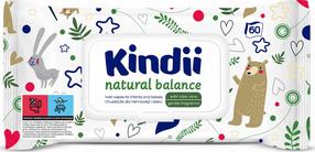 Puhastuslapid beebidele Kindii Natural Balance, 60 tk