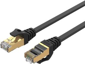 Сетевой кабель Unitek Cat 7 SSTP RJ45 Flat C1897BK-1M RJ-45, RJ-45, 1 м, черный цв.