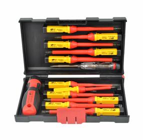 Atsuktuvų rinkinys AWTools, kryžminis/plokščias/žvaigždinis, izoliuotas, 13 vnt.