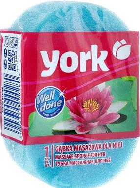 Губка для душа York beauty NY (60), (цвет/дизайн выбирается случайным образом)