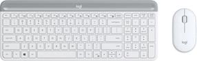 Беспроводной комплект клавиатуры и мыши Logitech MK470, EN, белый цв.