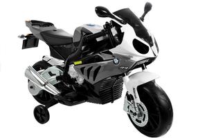 Vaikiškas elektrinis motociklas Lean Toys BMW S1000RR, sidabro sp.