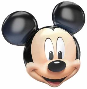 Fooliumist õhupall erikujuga GoDan Disney Mickey, must v./pruunikas v.