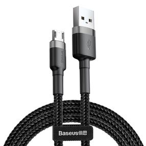 Laidas Baseus, Micro USB/USB 2.0 Type A, 20 cm, juoda sp.