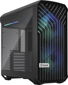 Kompiuterio korpusas Fractal Design Torrent Compact RGB TG Light Tint, juoda sp.