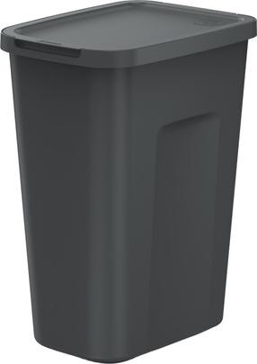Šiukšliadėžė Prosperplast Compacta Q Plus, juoda sp., 35 l, 50.6 cm x 28.5 cm