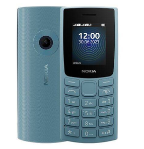 Telefons ar pogām Nokia 110, 4 MB, zila krās.