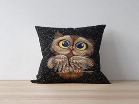 Dekoratyvinės pagalvėlės užvalkalas Mioli Decor 1020, ruda sp./juoda sp., 43 cm x 43 cm