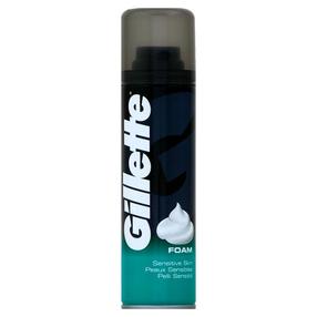 Skūšanās putas Gillette Sensitive, 200 ml