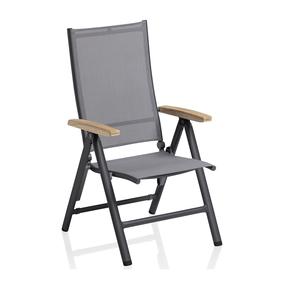 Āra krēsli Kettler Cirrus 0100301-7110, antracīta krās./sudraba krās., 70 cm x 62 cm x 109 cm